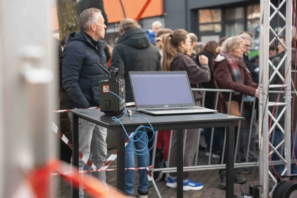 Finish van een loopevenement