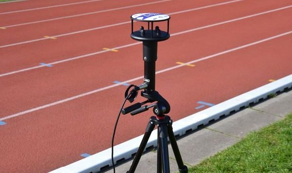 Windmeter langs de baan